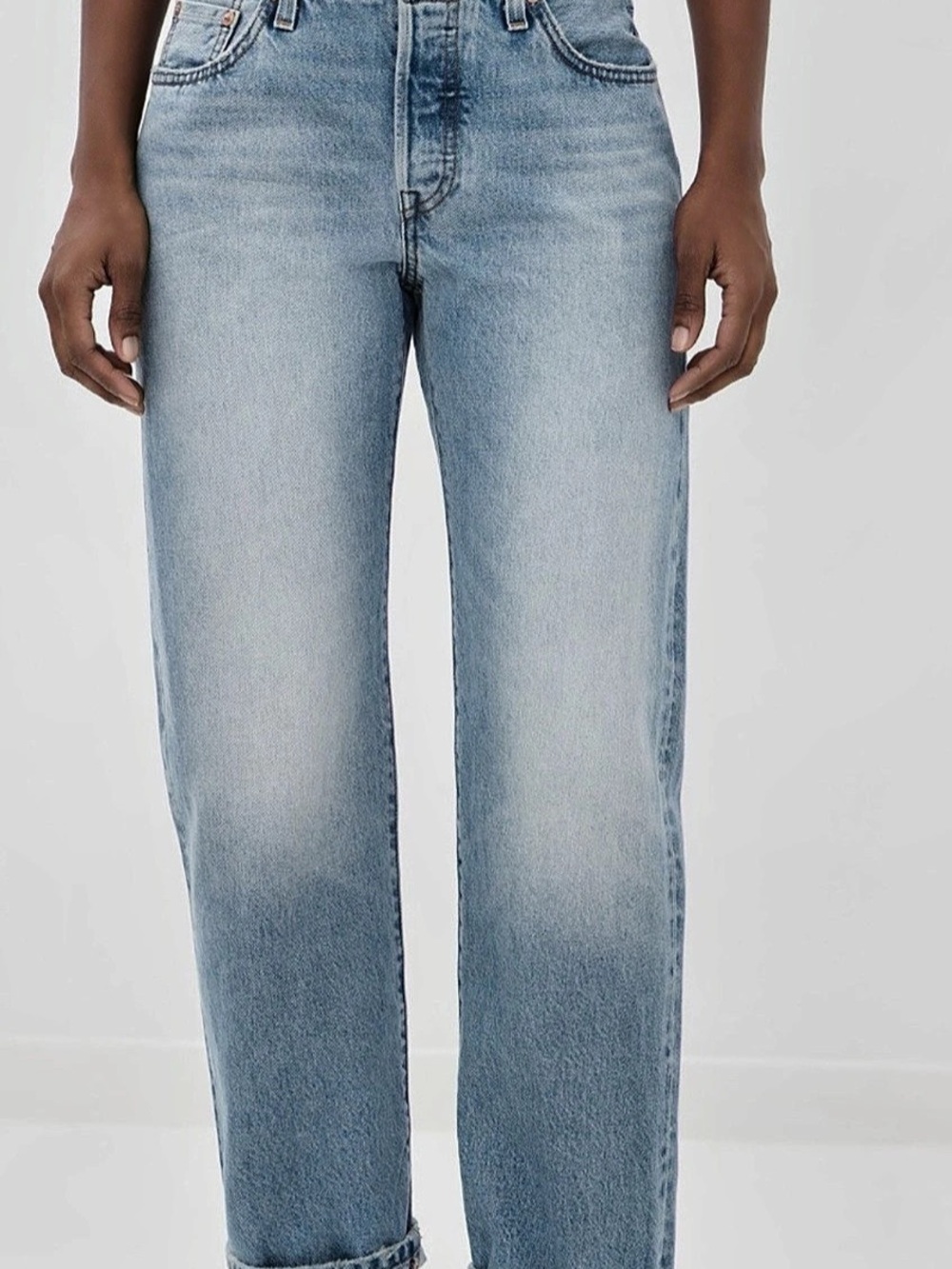 Re/Done Women's Jeans Straight Leg Jeans Blue